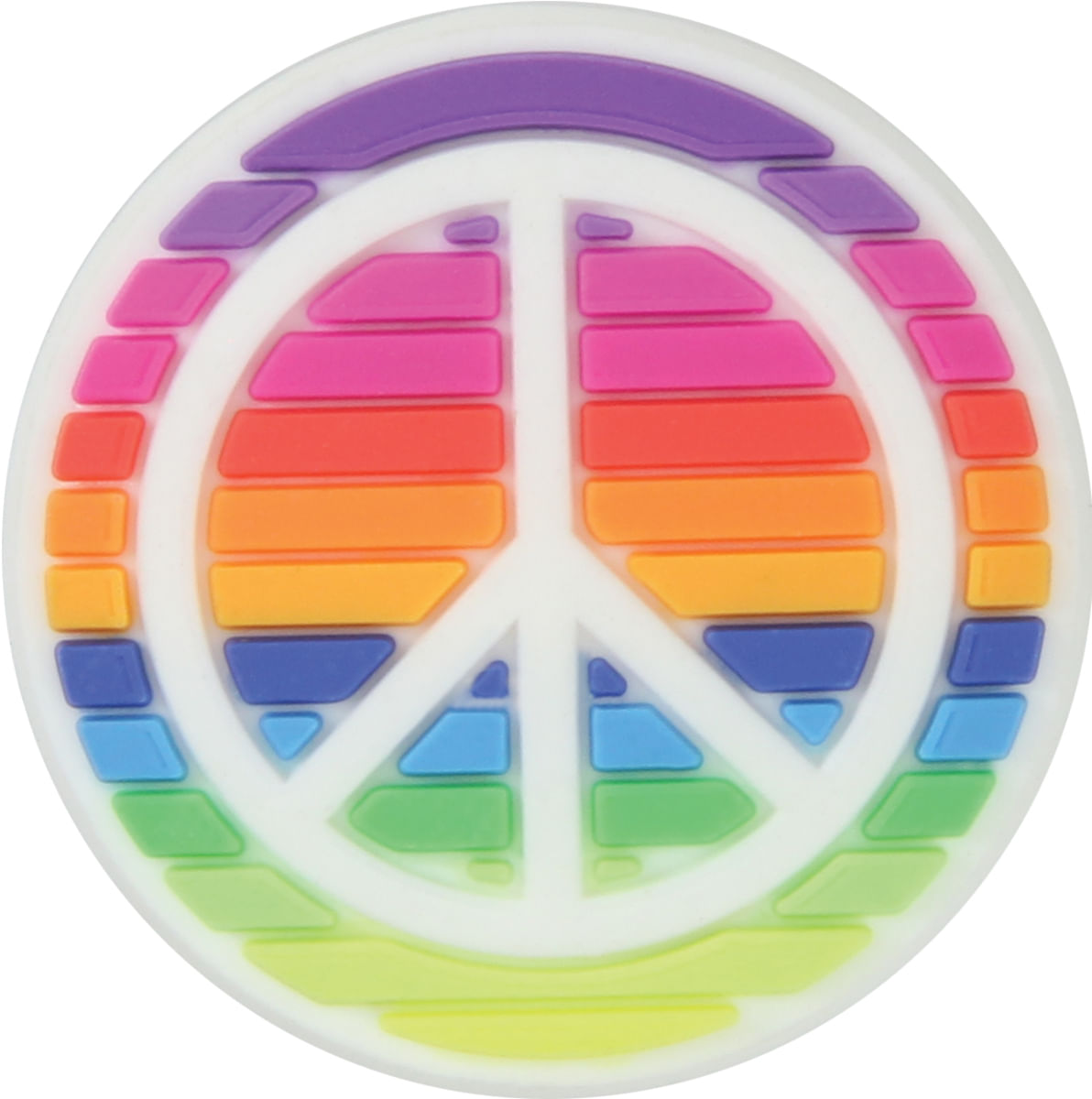 Jibbitz™ Rainbow Peace Sign