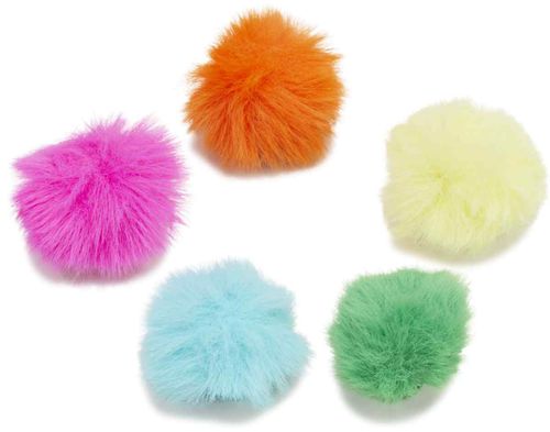 Jibbitz™ 80s Neon Puff Ball 5 Pack