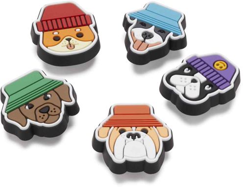 Jibbitz™ Dogs in Hats 5 Pack