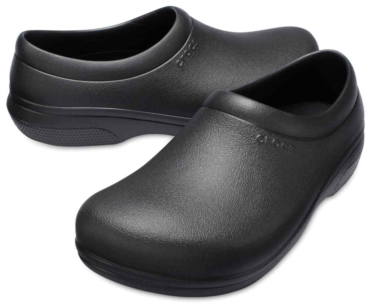 Zapato de Trabajo sin Cordones On The Clock - Negro - Crocs Ecuador