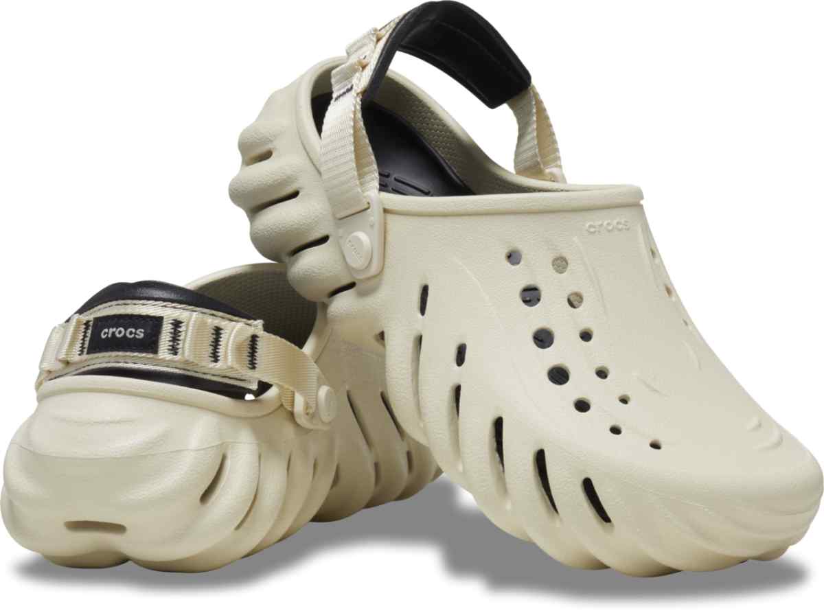 Zuecos unisex Echo Clog Bone/Black