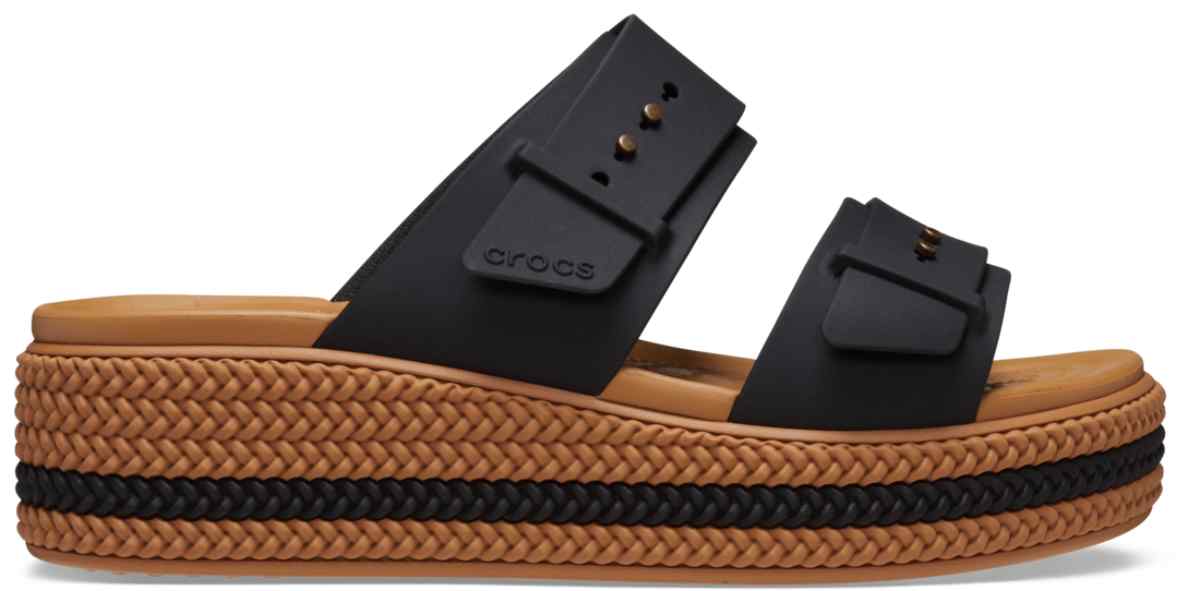 Sandalias para mujer Brooklyn Woven Buckle Black - Crocs Ecuador