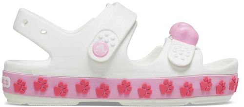 Crocband Cruiser Pet Sandal T White/Pink Tweed