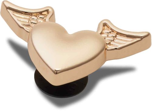 Jibbitz™ Gold Heart with Wings