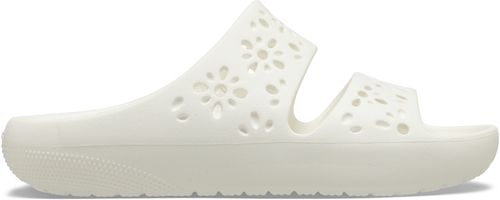 Classic Floral Cut Out Sandal Chalk