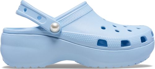 Classic Platform Pearl Clog Blue Calcite