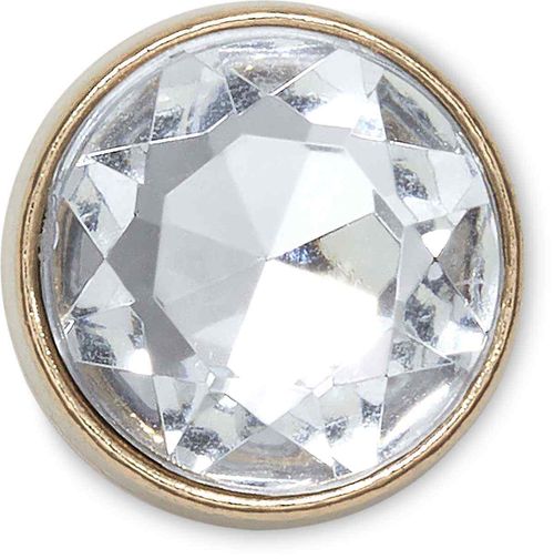 Jibbitz™ Gold Clear Gem