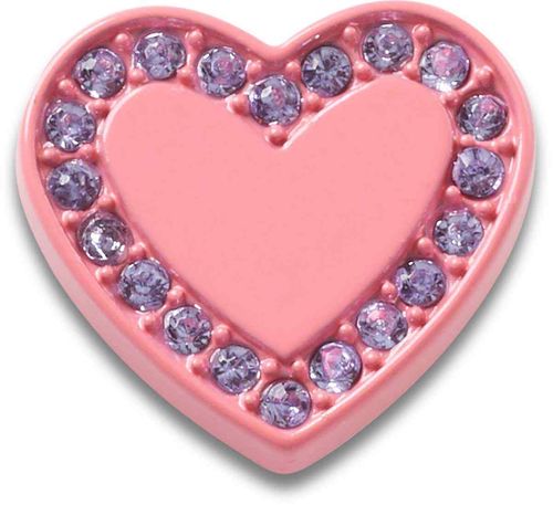 Jibbitz™ Pink Enamel Heart Gem