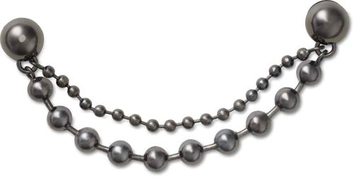 Jibbitz™ Double Black Gem Chain