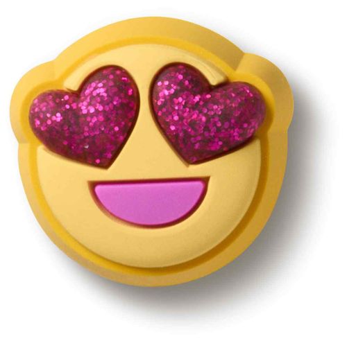 Jibbitz™ Glitter Heart Eyes Face