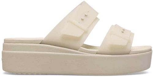 Brooklyn Buckle Frosted Low Wedge Sandstone