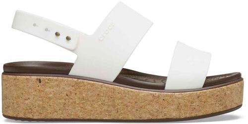 Brooklyn Cork Low Wedge Chalk