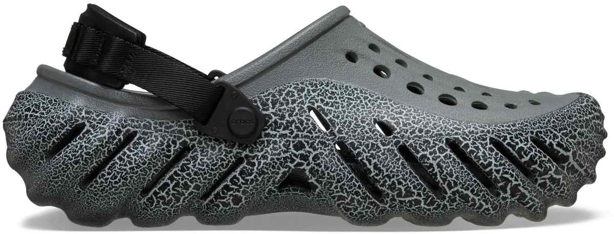 Zuecos unisex Echo Crackle Clog Slate Grey - Crocs Ecuador