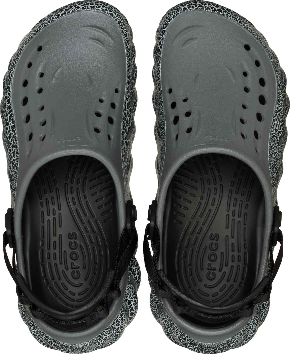 Zuecos unisex Echo Crackle Clog Slate Grey - Crocs Ecuador