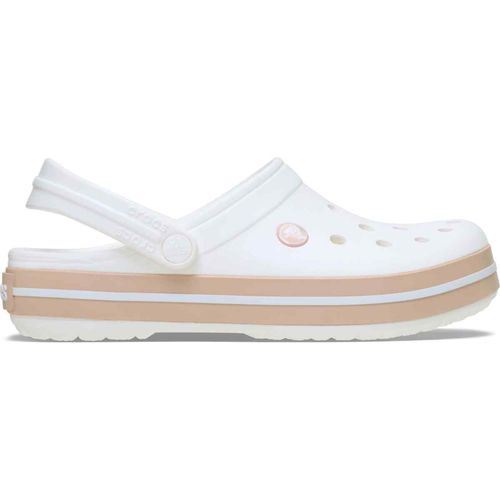 Crocband Blanco/Rosa Caramelo