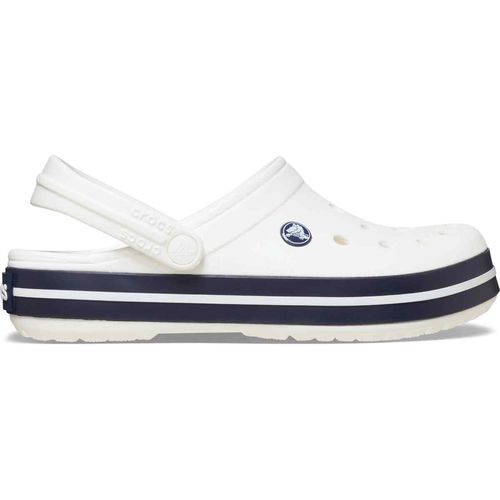 Crocband White/White/Navy