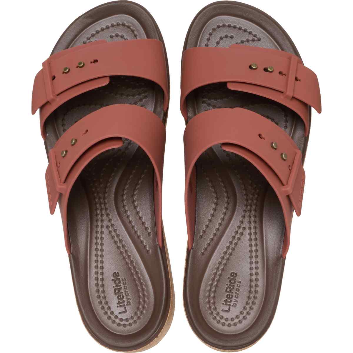 Sandalias para mujer Brooklyn Cork Buckle Rust - Crocs Ecuador