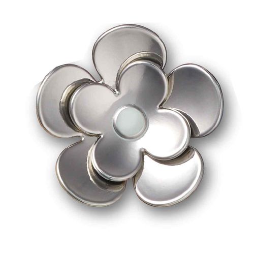 Jibbitz™ Monochrome Slvr Flwrs 3