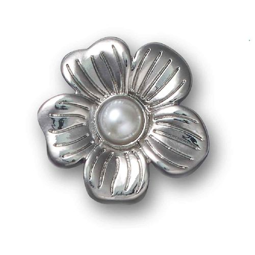 Jibbitz™ Monochrome Slvr Flwrs 4