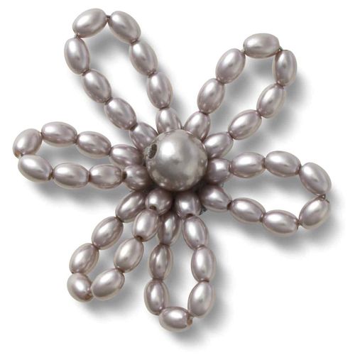 Jibbitz™ Grey Pearl Beaded Daisy