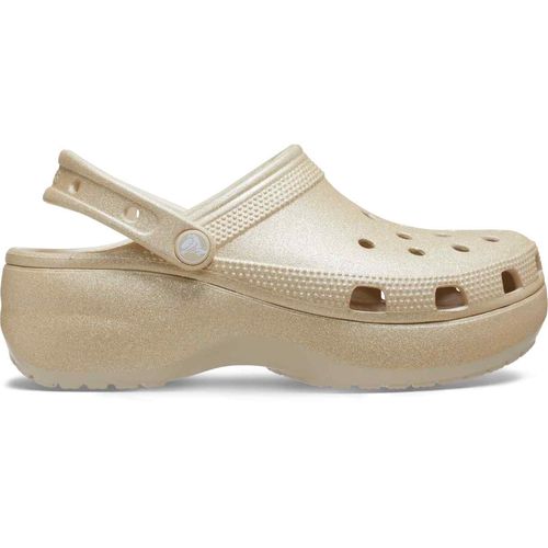 Classic Platform Glitter Clog W Champagne