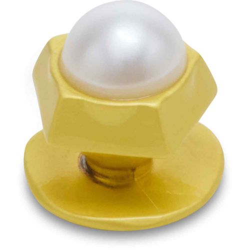 Jibbitz™ Gold Pentagon Pearl