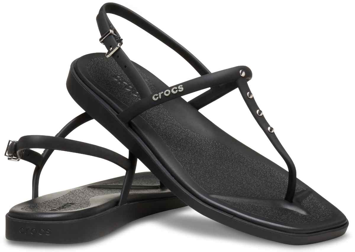 Sandalias para mujer Miami Studded Thong Flip Black - Crocs Ecuador