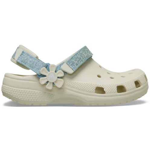 Classic Denim Flower Adjustable Backstrap Clog K Infantil