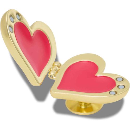 Jibbitz™ Gold Bubble Locket Heart