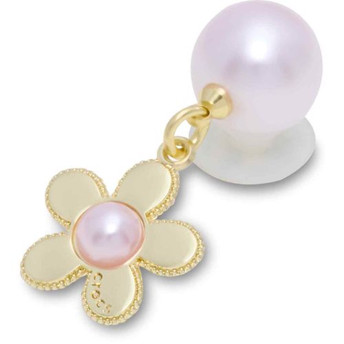 Jibbitz™ Pink Pearl and Gold Flower