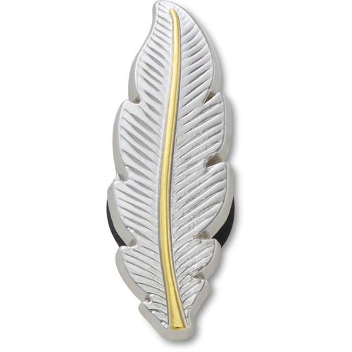 Jibbitz™ Silver and Gold Feather