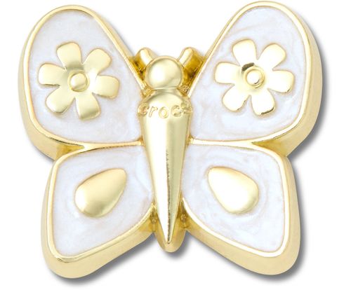 Jibbitz™ Gold Pearlized Butterfly